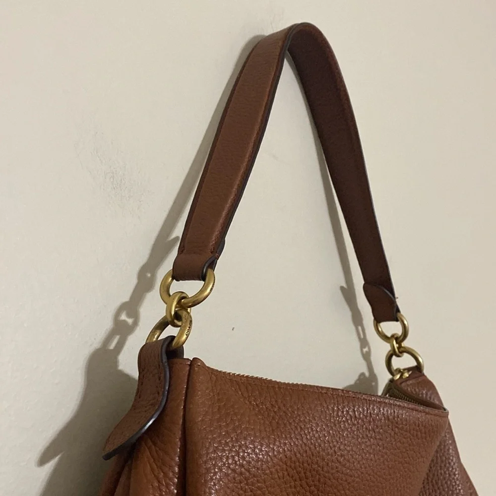 Coach  Shay Shoulder Leather Bag women large brown casual office retro